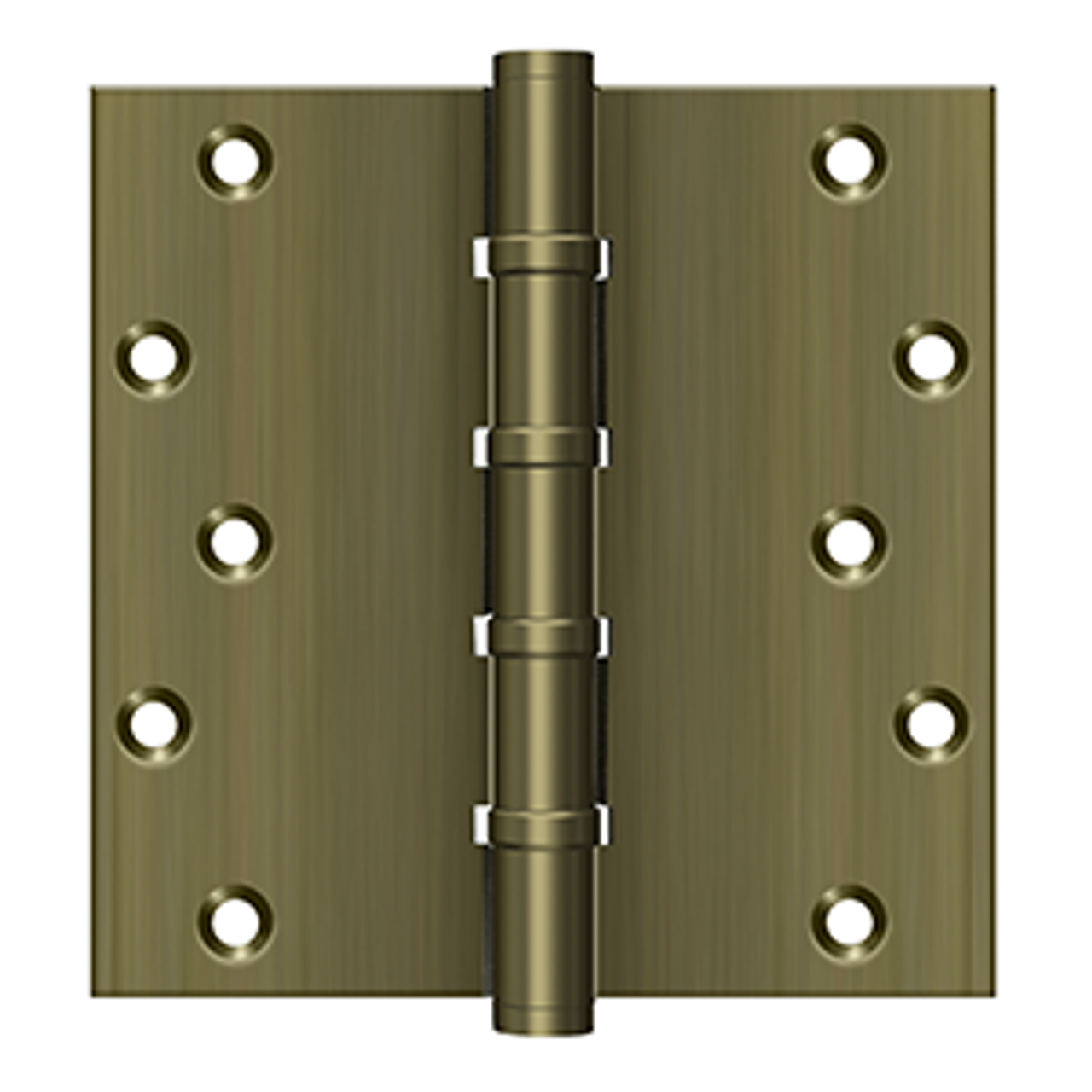 Deltana DSB66BB SERIES 6" X 6" SQUARE HINGES, BALL BEARINGS, SOLID BRASS