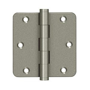 Deltana Hardware DELTANA 3-1/2" X 3-1/2" X 1/4" RADIUS SOLID BRASS HINGES DISTRESSED FINISHES 
