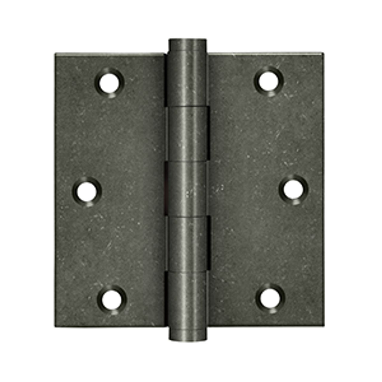 DELTANA DSB35 3-1/2" X 3-1/2" SQUARE CORNER SOLID BRASS HINGES DISTRESSED FINISHES