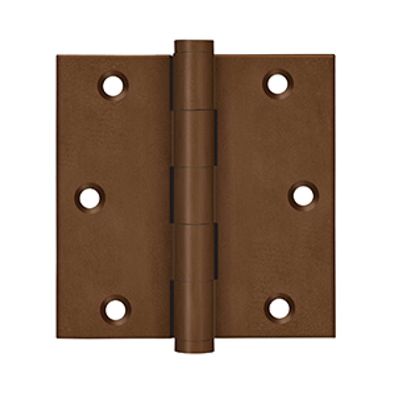 DELTANA DSB35 3-1/2" X 3-1/2" SQUARE CORNER SOLID BRASS HINGES DISTRESSED FINISHES