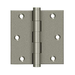 Deltana Hardware DELTANA DSB35 3-1/2" X 3-1/2" SQUARE CORNER SOLID BRASS HINGES DISTRESSED FINISHES 