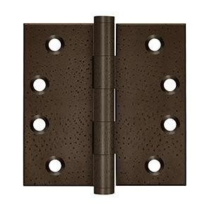 Deltana Hardware DELTANA DSB4 4" X 4" SQUARE HINGES DISTRESSED FINISHES SOLID BRASS 