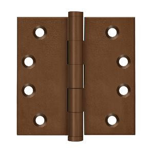 Deltana Hardware DELTANA DSB4 4" X 4" SQUARE HINGES DISTRESSED FINISHES SOLID BRASS 