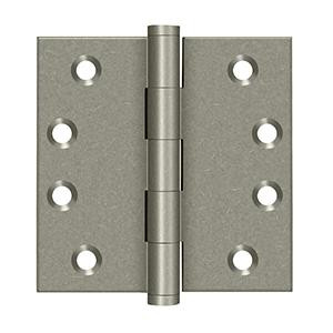 Deltana Hardware DELTANA DSB4 4" X 4" SQUARE HINGES DISTRESSED FINISHES SOLID BRASS 