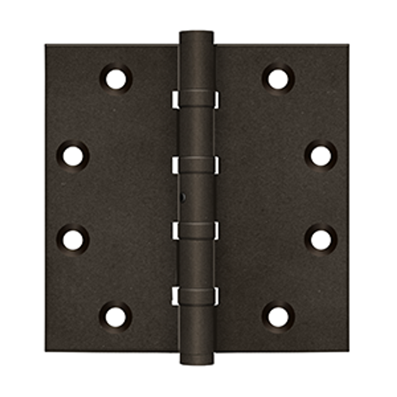 DELTANA DSB45NB 4-1/2" X 4-1/2" SQUARE HINGES NRP, BALL BEARINGS DISTRESSED FINISHES SOLID BRASS