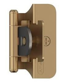  Amerock BPR8701 SELF-CLOSING, DOUBLE DEMOUNTABLE 1/4 In (6 mm) Overlay Hinge 