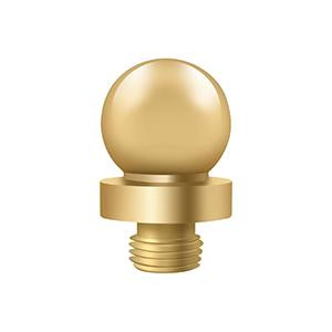 Deltana Hardware Deltana DSBTL BALL TIP Finials For 6" X 6" Hinges Solid Brass 