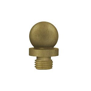 Deltana Hardware Deltana DSBT DISTRESSED BALL TIP Finials Solid Brass 