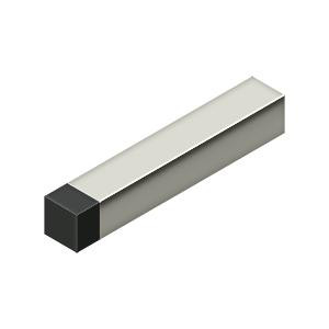 Deltana Hardware Deltana BDSS40 4" MODERN SQUARE BASEBOARD BUMPER, SOLID BRASS 