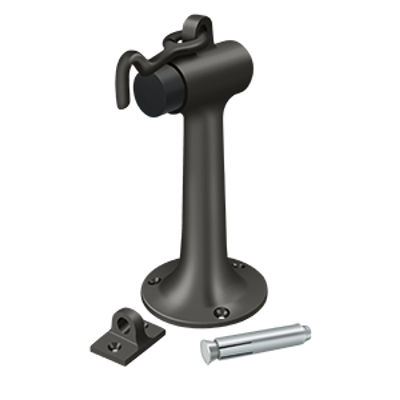 Deltana DSF630 FLOOR MOUNT, 6" BUMPER W/ HOOK