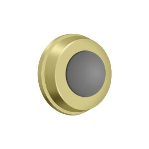 Deltana Hardware Deltana WB100 FLUSH BUMPER 1" DIAMETER SOLID BRASS 