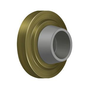 Deltana Hardware Deltana WB238 CONCAVE FLUSH BUMPER 2-3/8" DIAMETER SOLID BRASS 