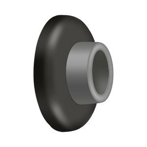 Deltana Hardware Deltana WB250 WALL MOUNT CONCAVE FLUSH BUMPER, 2-1/2" DIAMETER SOLID BRASS 