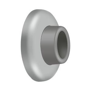 Deltana Hardware Deltana WB250 WALL MOUNT CONCAVE FLUSH BUMPER, 2-1/2" DIAMETER SOLID BRASS 