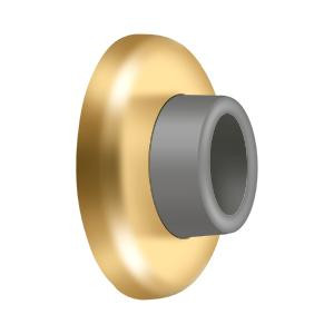 Deltana Hardware Deltana WB250 WALL MOUNT CONCAVE FLUSH BUMPER, 2-1/2" DIAMETER SOLID BRASS 