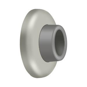 Deltana Hardware Deltana WB250 WALL MOUNT CONCAVE FLUSH BUMPER, 2-1/2" DIAMETER SOLID BRASS 