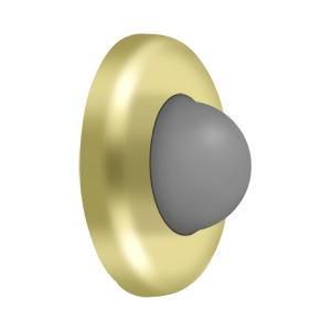 Deltana Hardware Deltana WBC250 WALL MOUNT CONVEX FLUSH BUMPER, 2-1/2" DIAMETER SOLID BRASS 