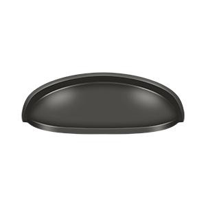 Deltana Hardware Deltana K407 ELONGATED SHELL PULL 4-1/2" SOLID BRASS 