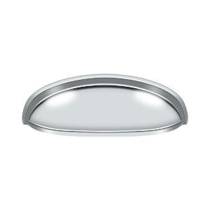 Deltana Hardware Deltana K407 ELONGATED SHELL PULL 4-1/2" SOLID BRASS 