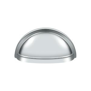 Deltana Hardware Deltana K43 OVAL SHELL CUP PULL 3-1/2" SOLID BRASS 