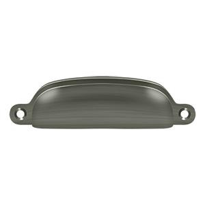 Deltana Hardware Deltana SHP29 EXPOSED SCREWS SHELL PULL 4-1/8"OAL -3-5/8" C to C SOLID BRASS 