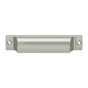 Deltana Hardware Deltana SHP40 EXPOSED SCREWS RECTANGULAR SHELL PULL 4-1/2" OAL- 4" C To C SOLID BRASS 