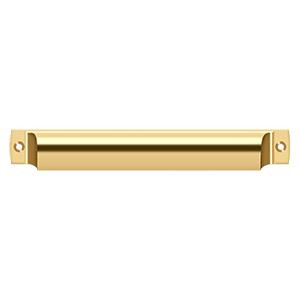 Deltana Hardware Deltana SHP70 EXPOSED SCREWS RECTANGULAR SHELL PULL 7" SOLID BRASS 