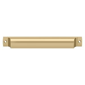 Deltana Hardware Deltana SHP70 EXPOSED SCREWS RECTANGULAR SHELL PULL 7" SOLID BRASS 