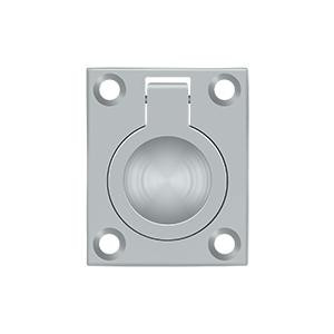 Deltana Hardware Deltana FRP175 FLUSH RING PULL, 1-3/4" X 1-3/8" 7" SOLID BRASS 