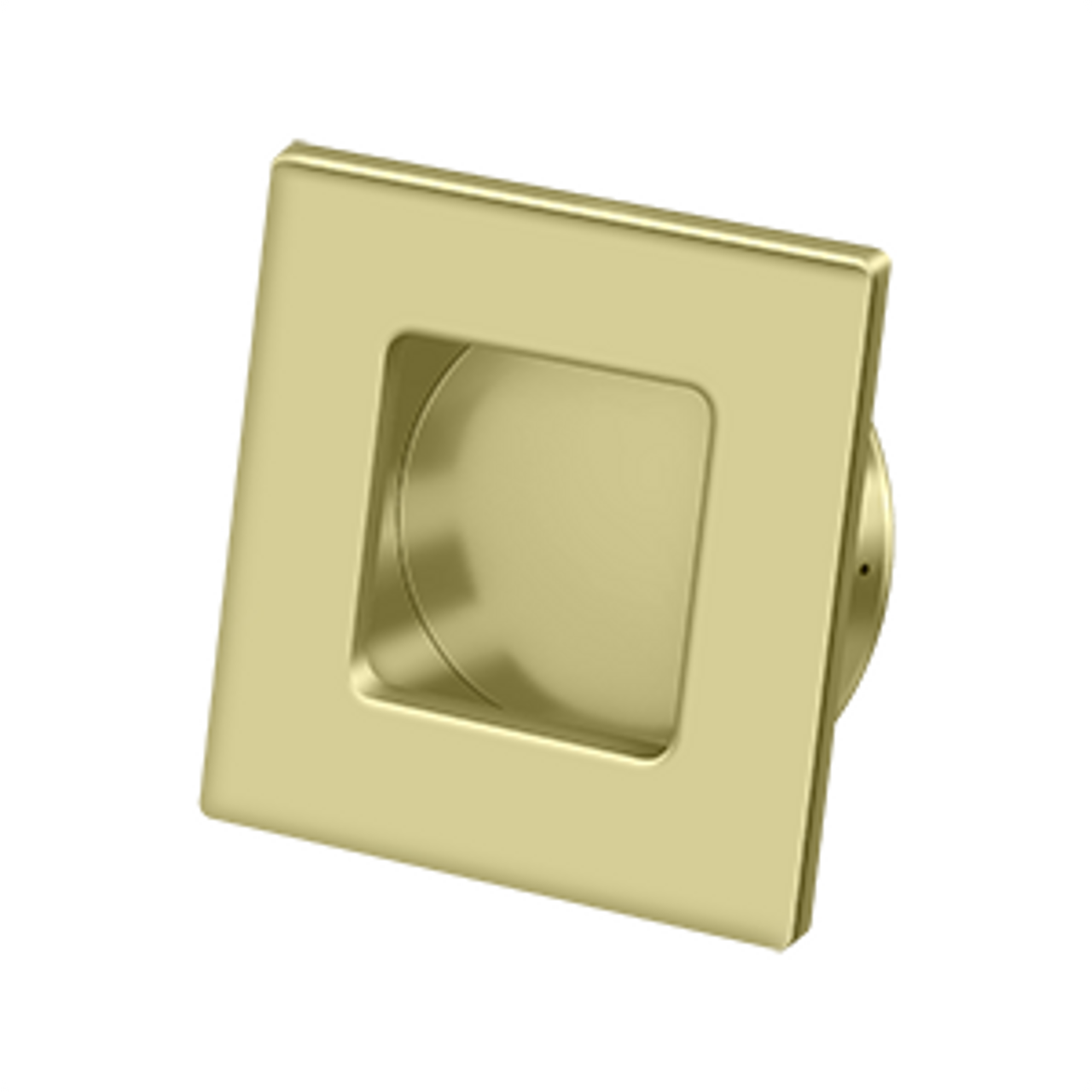 Deltana FRS234 FLUSH PULL, SQUARE, HD, 2-3/4" X 2-3/4", SOLID BRASS