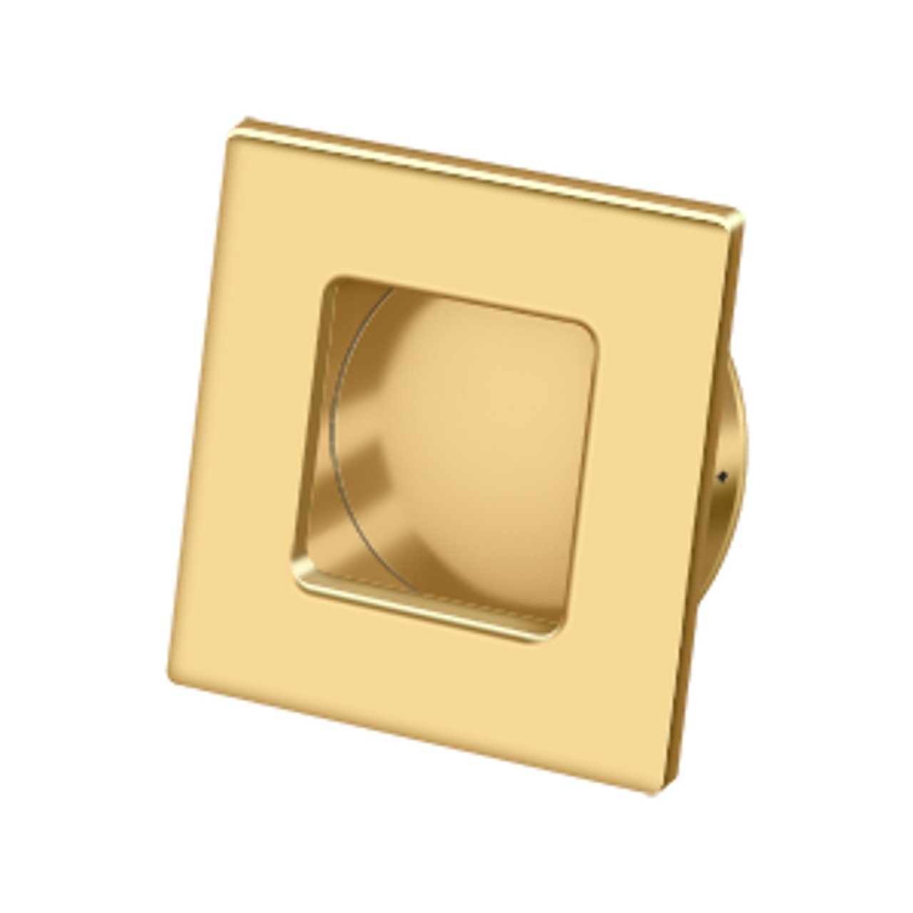 Deltana FRS234 FLUSH PULL, SQUARE, HD, 2-3/4" X 2-3/4", SOLID BRASS