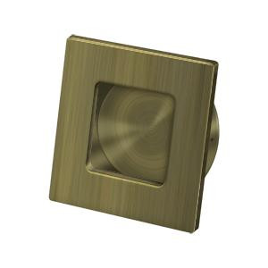 Deltana Hardware Deltana FRS234 FLUSH PULL, SQUARE, HD, 2-3/4" X 2-3/4", SOLID BRASS 