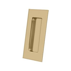 Deltana Hardware Deltana FP40 FLUSH PULL, RECTANGULAR, HD, 4" X 1-7/8" X 7/16", SOLID BRASS 