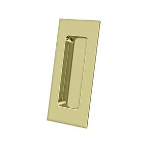 Deltana Hardware Deltana FP40 FLUSH PULL, RECTANGULAR, HD, 4" X 1-7/8" X 7/16", SOLID BRASS 