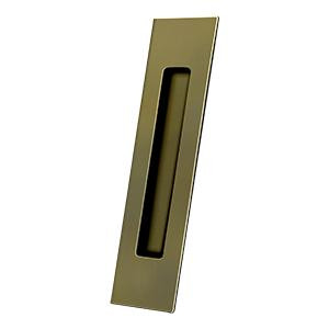 Deltana Hardware Deltana FP10225 FLUSH PULL, RECTANGULAR, HD, 10" X 2-1/4" X 1/2", SOLID BRASS 