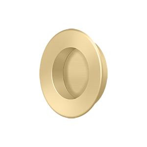 Deltana Hardware Deltana FP178 FLUSH PULL, ROUND, HD, 1-7/8", SOLID BRASS 