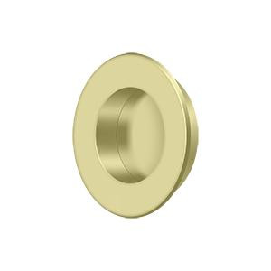 Deltana Hardware Deltana FP178 FLUSH PULL, ROUND, HD, 1-7/8", SOLID BRASS 