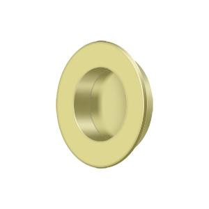 Deltana Hardware Deltana FP178 FLUSH PULL, ROUND, HD, 1-7/8", SOLID BRASS 