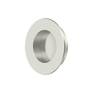 Deltana Hardware Deltana FP178 FLUSH PULL, ROUND, HD, 1-7/8", SOLID BRASS 
