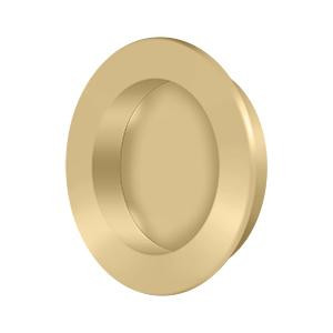 Deltana Hardware Deltana FP238 FLUSH PULL , ROUND, HD, 2-3/8", SOLID BRASS 