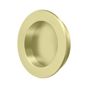 Deltana Hardware Deltana FP238 FLUSH PULL , ROUND, HD, 2-3/8", SOLID BRASS 