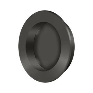 Deltana Hardware Deltana FP238 FLUSH PULL , ROUND, HD, 2-3/8", SOLID BRASS 