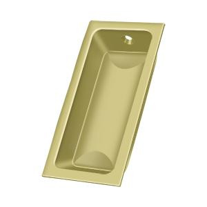 Deltana Hardware Deltana FP227 FLUSH PULL, LARGE, 3-5/8" X 1-3/4" X 1/2" SOLID BRASS 