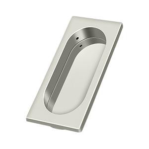 Deltana Hardware Deltana FP4134 FLUSH PULL, LARGE, 3-7/8" X 1-5/8" X 3/8" SOLID BRASS 