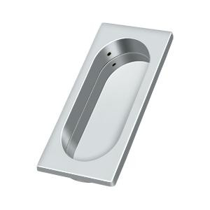 Deltana Hardware Deltana FP4134 FLUSH PULL, LARGE, 3-7/8" X 1-5/8" X 3/8" SOLID BRASS 