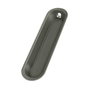 Deltana Hardware Deltana FP828 FLUSH PULL, 4" X 1" X 1/2" SOLID BRASS 