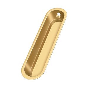 Deltana Hardware Deltana FP828 FLUSH PULL, 4" X 1" X 1/2" SOLID BRASS 
