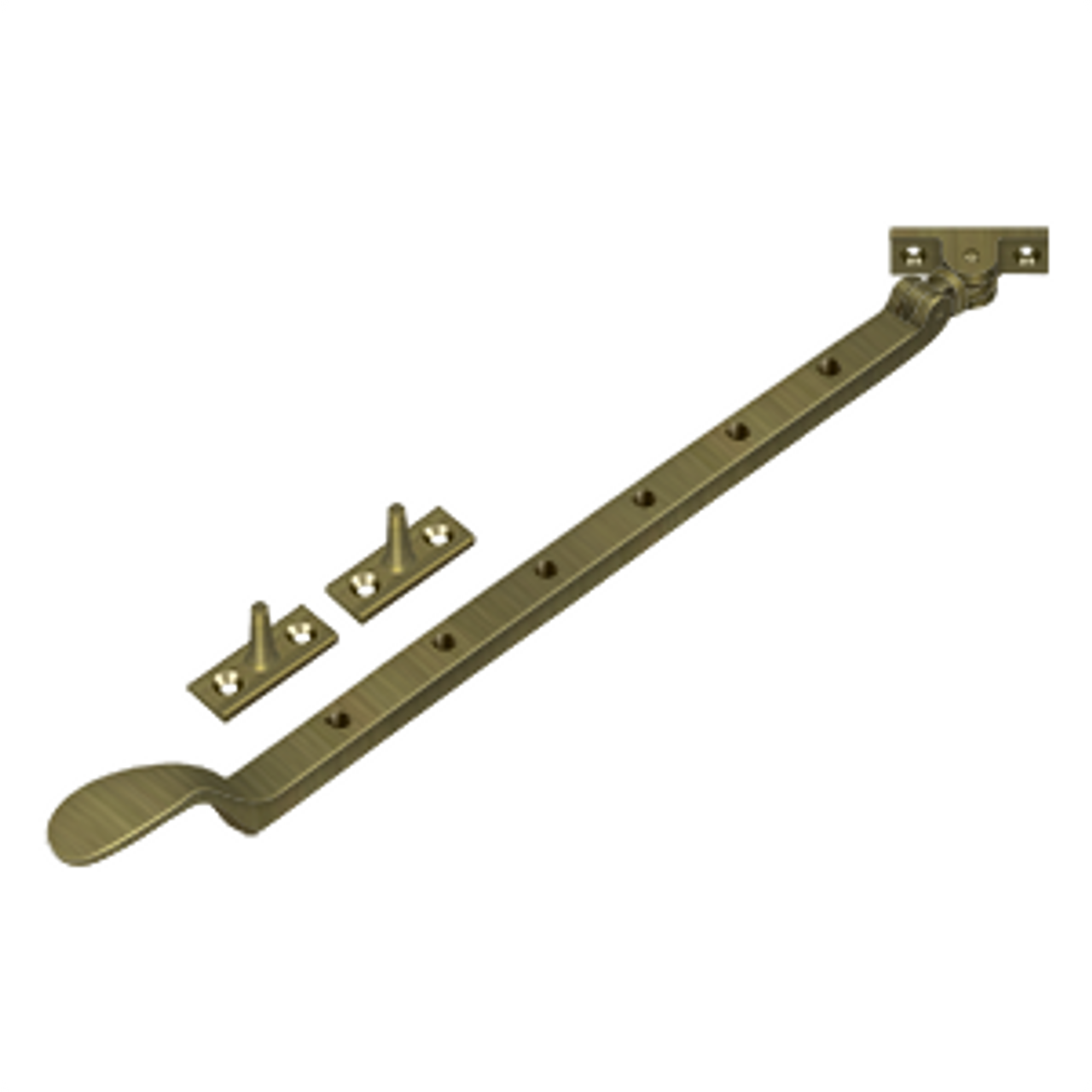 Deltana CSA13 13" COLONIALCASEMENT STAY ADJUSTER SOLID BRASS