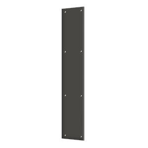 Deltana Hardware Deltana PP3520 PUSH PLATE 3-1/2" X 20" SOLID BRASS & STAINLESS STEEL 