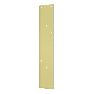 Deltana Hardware Deltana PPH3520 PUSH PLATE 20" FOR 10" DOOR PULL SOLID BRASS 